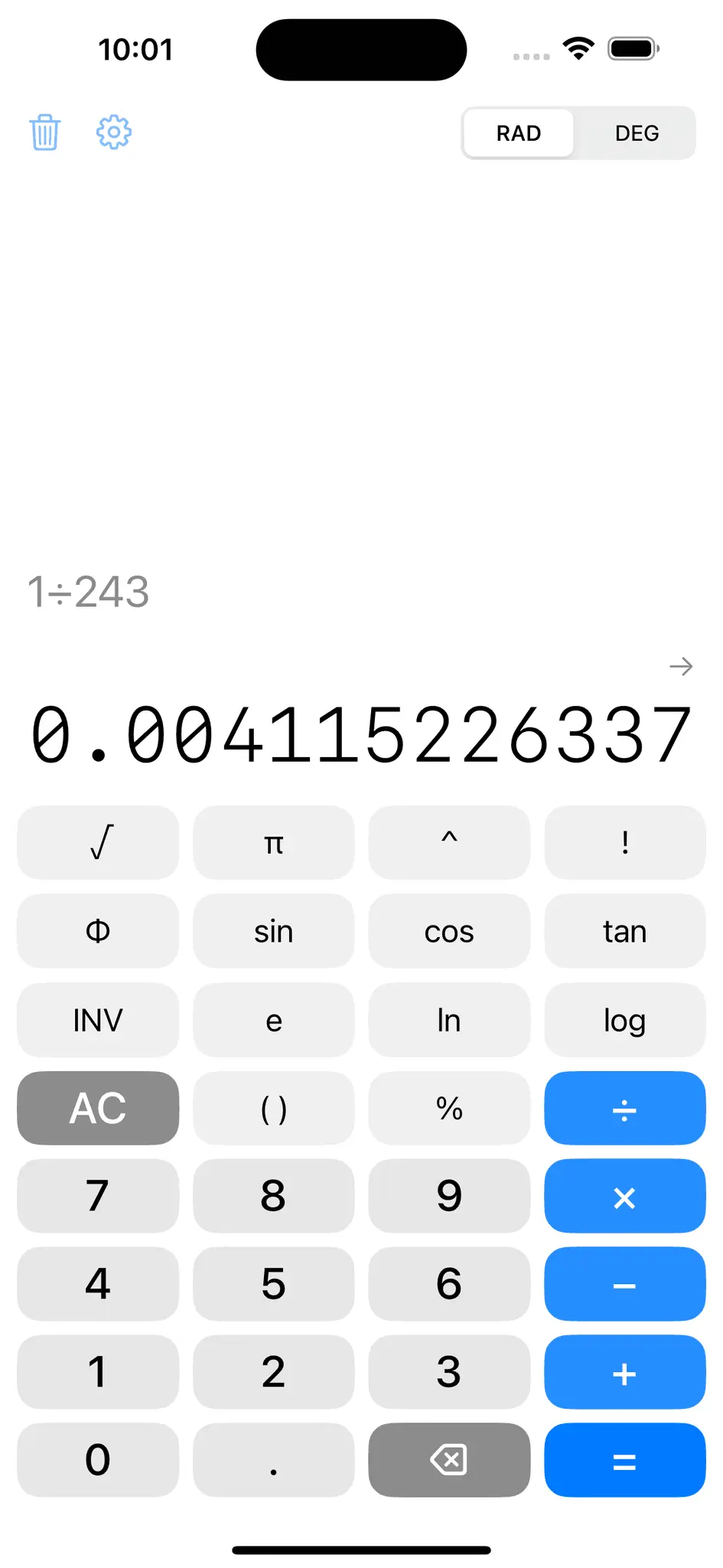Screenshot 1 of Constructive Calculator