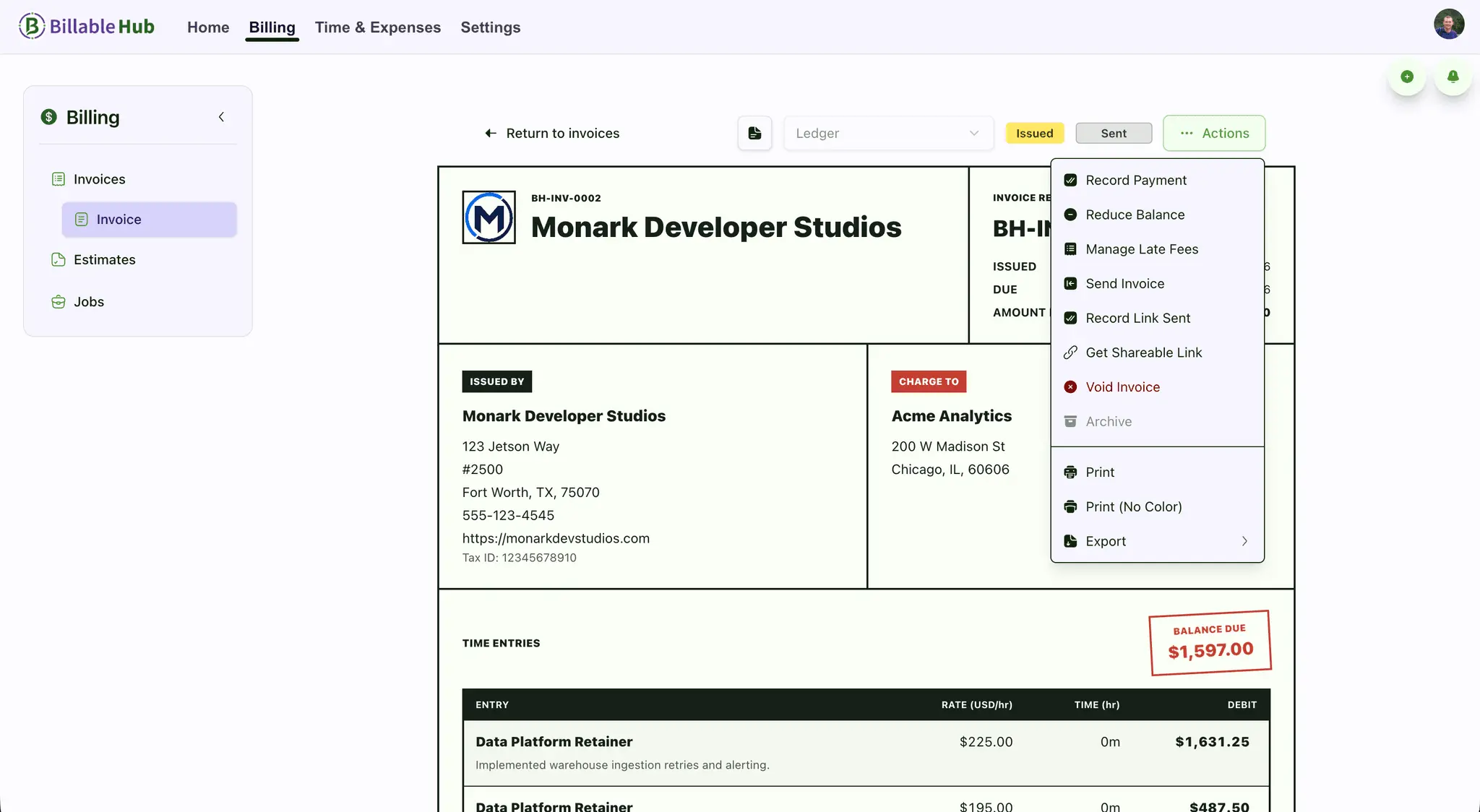 Screenshot 3 of Billable Hub