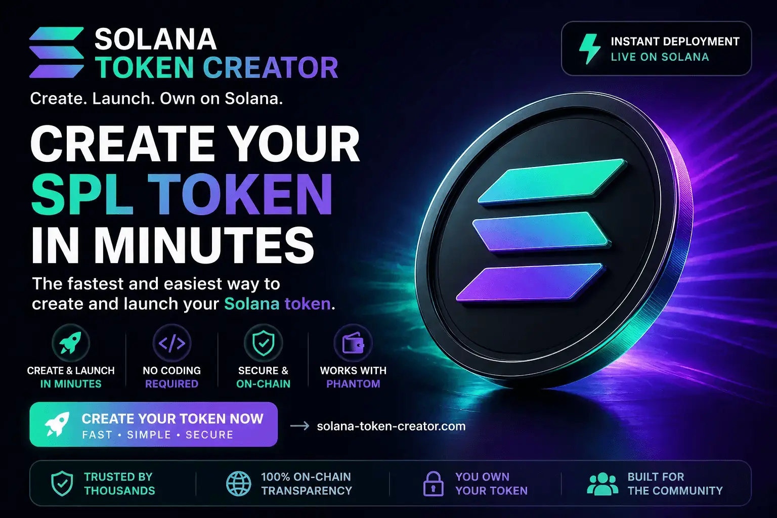 Screenshot 1 of Solana Token Creator