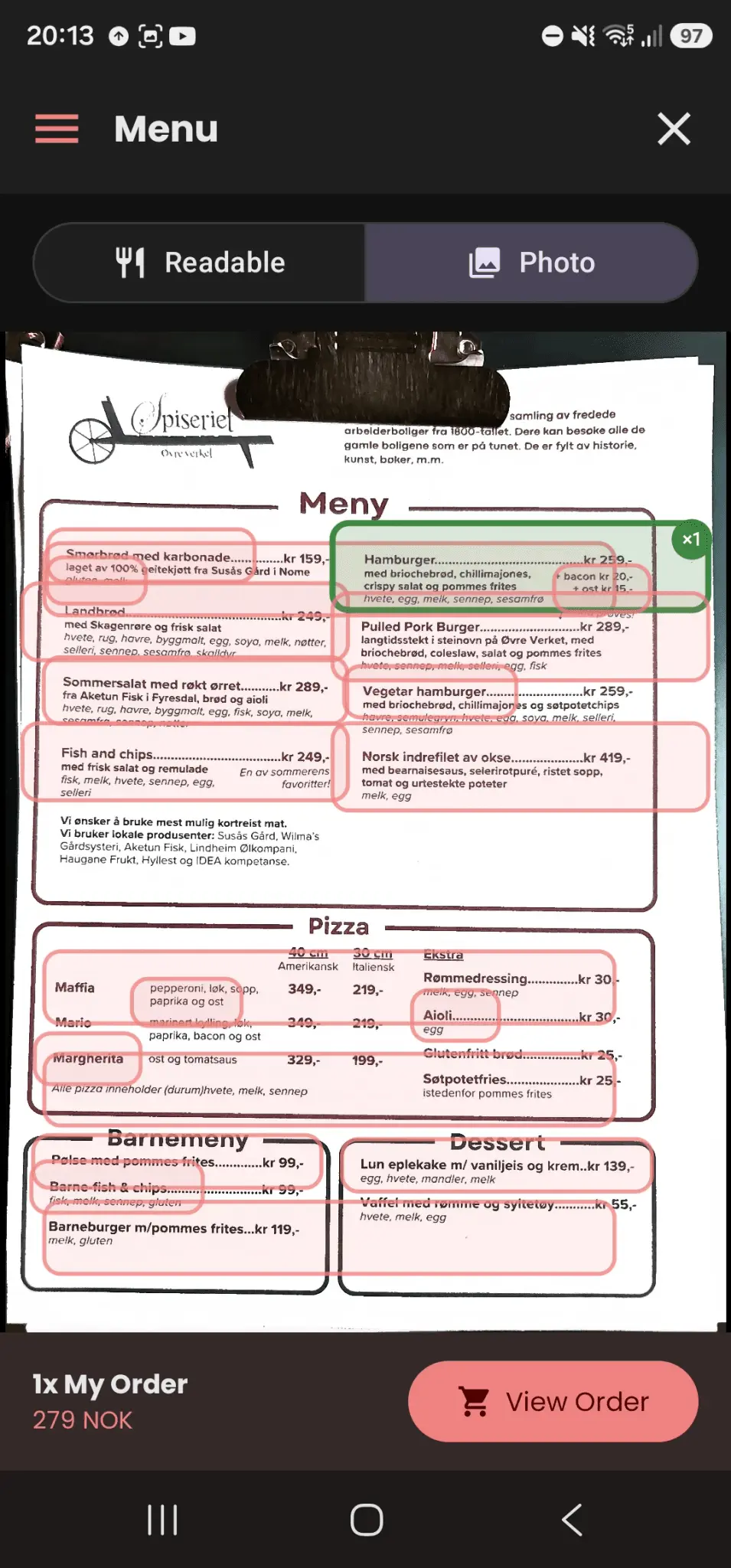 Screenshot 2 of What's on the menu