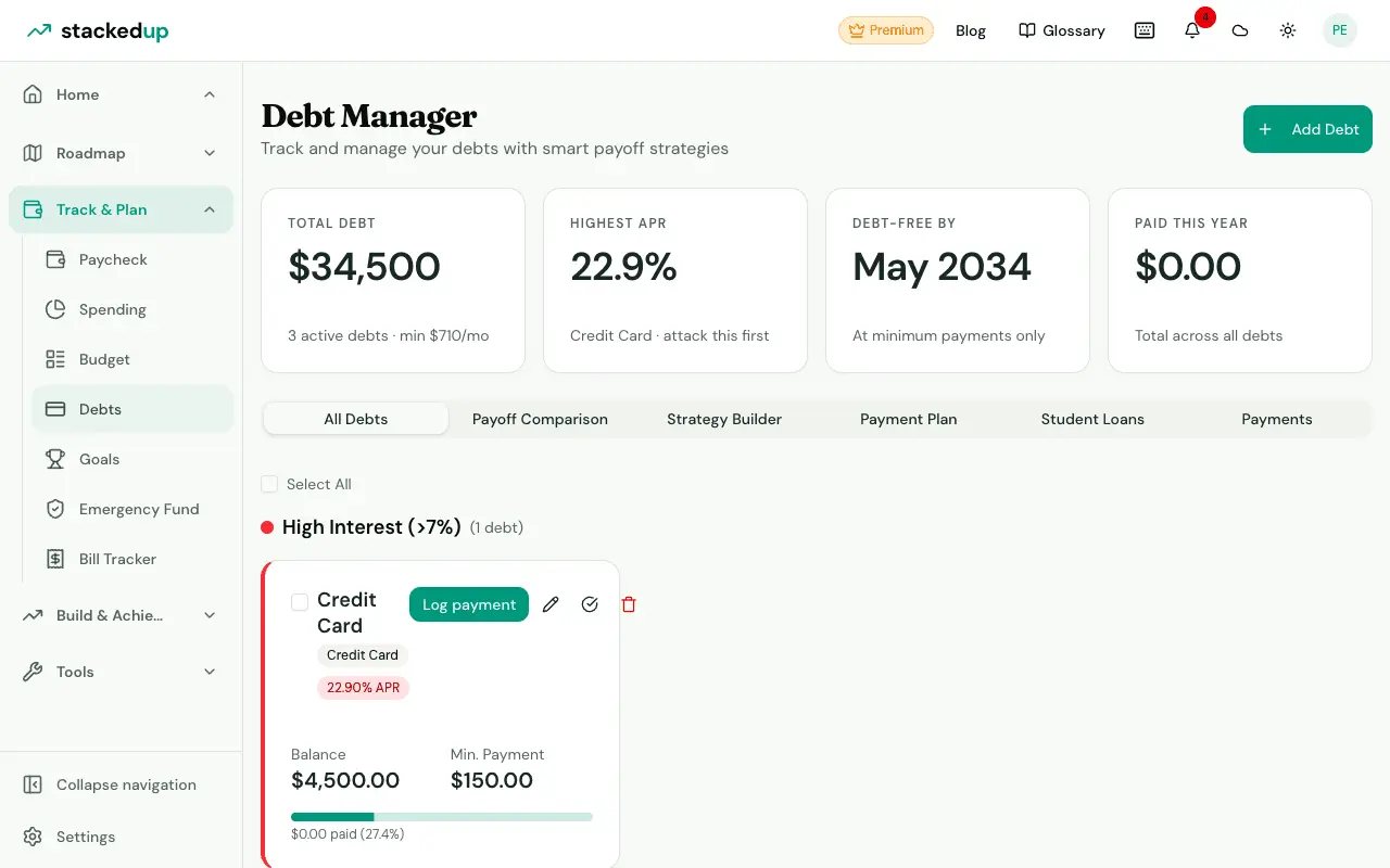 Screenshot 3 of StackedUp.finance