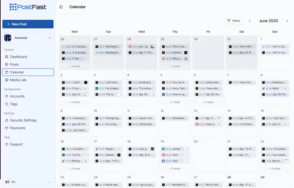 Screenshot 4 of PostFast | Social Media Scheduling
