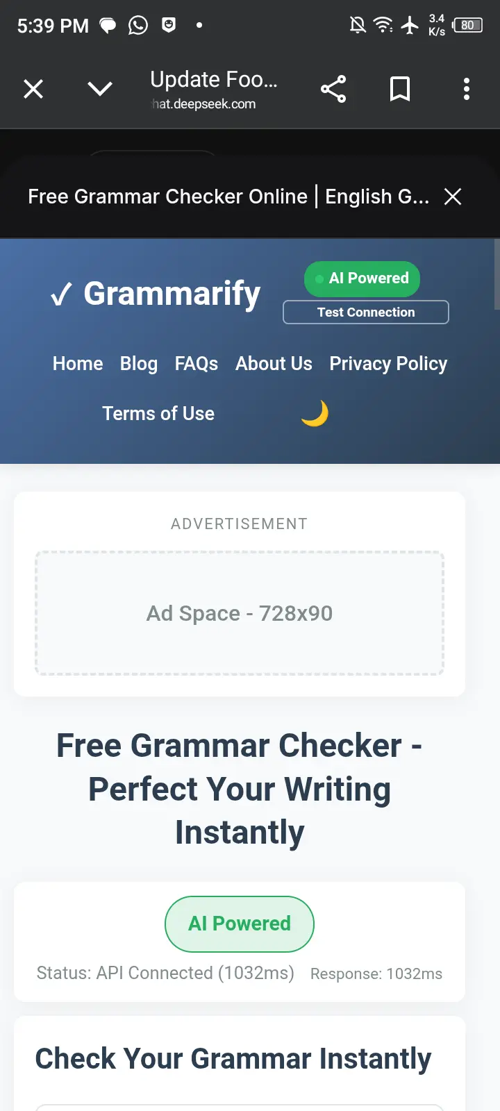Screenshot 1 of Grammarify
