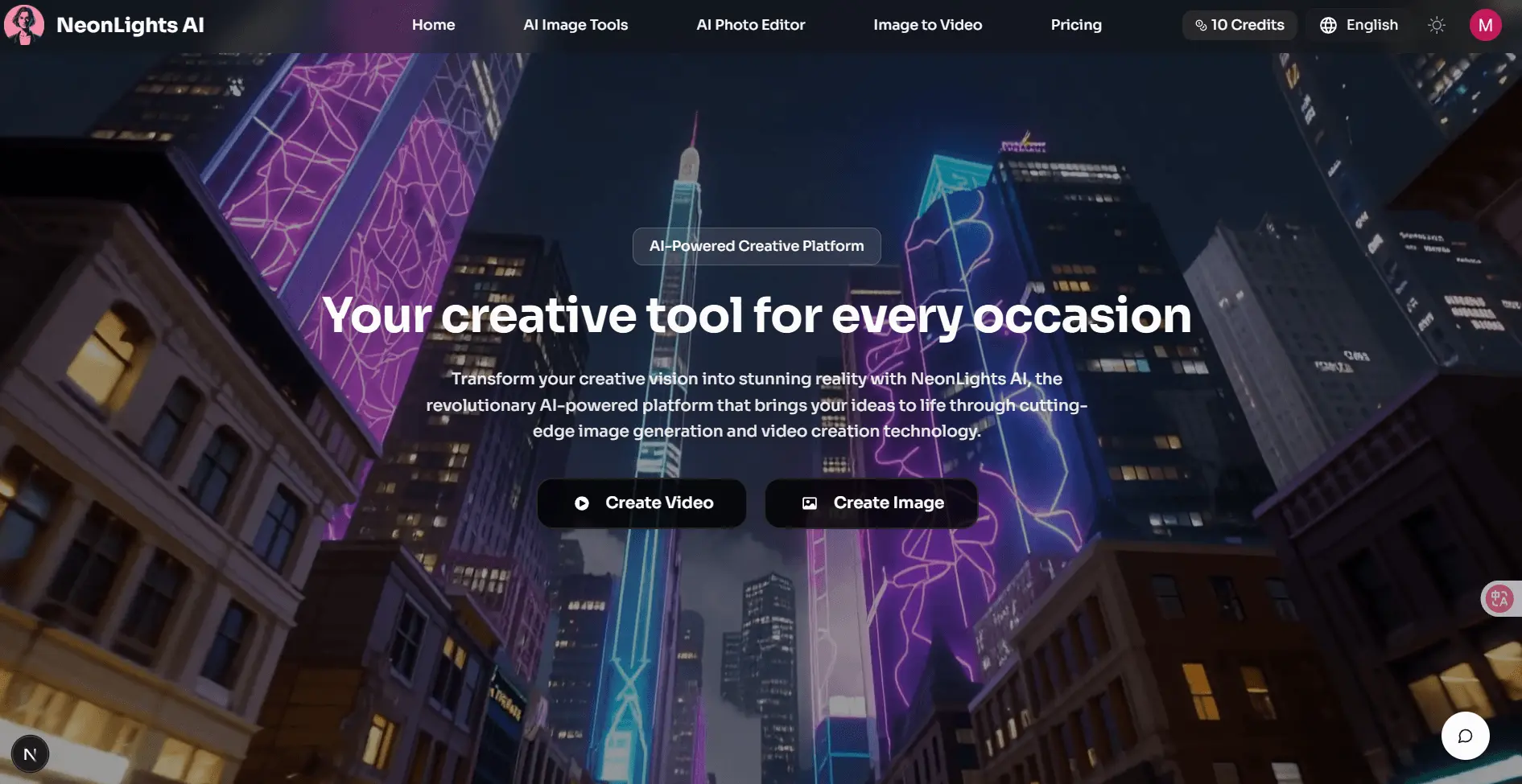 Screenshot 1 of neonlightsai