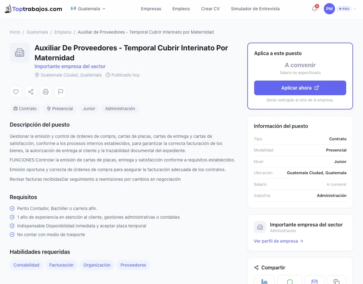 Screenshot 4 of Toptrabajos.com