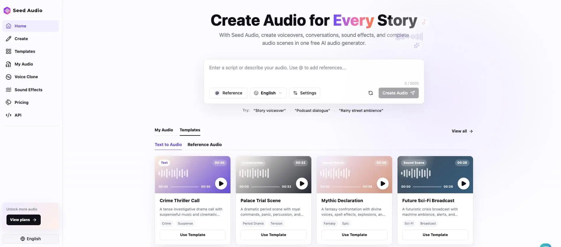 Screenshot 1 of Seed Audio