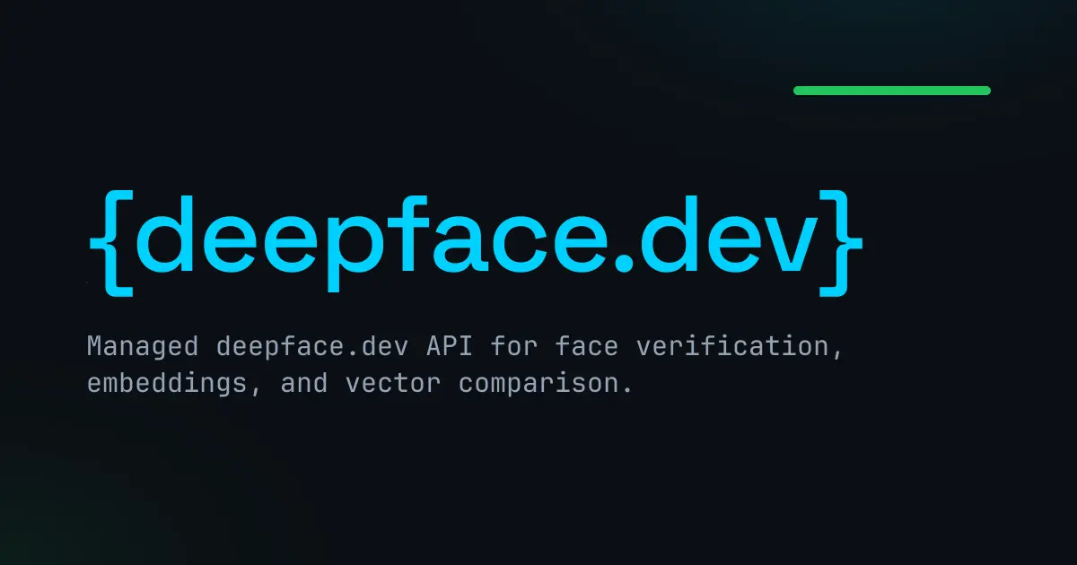 Screenshot 1 of deepface.dev