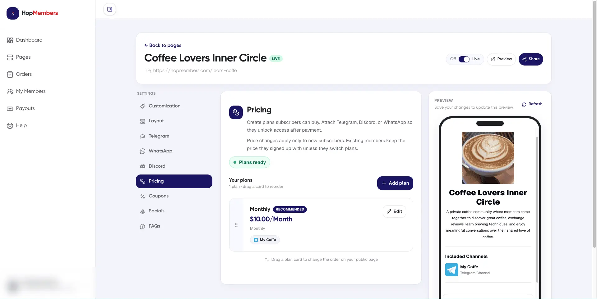 Screenshot 3 of HopMembers