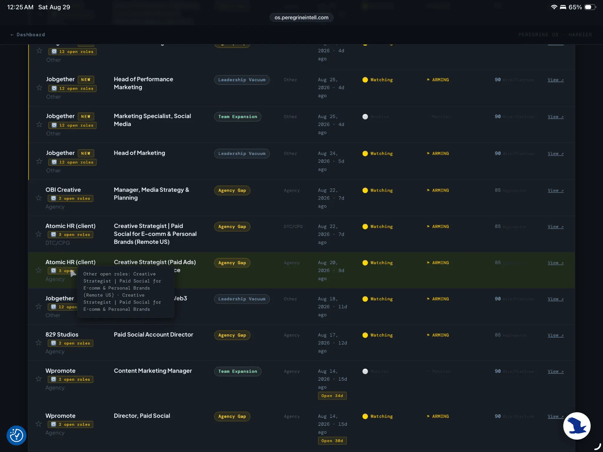 Screenshot 7 of Peregrine OS