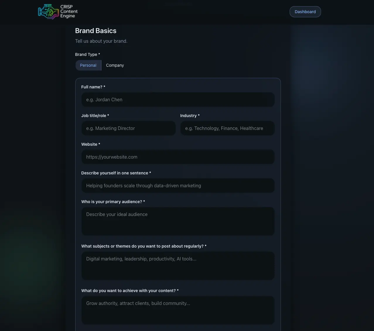 Screenshot 3 of CRISP Content Engine