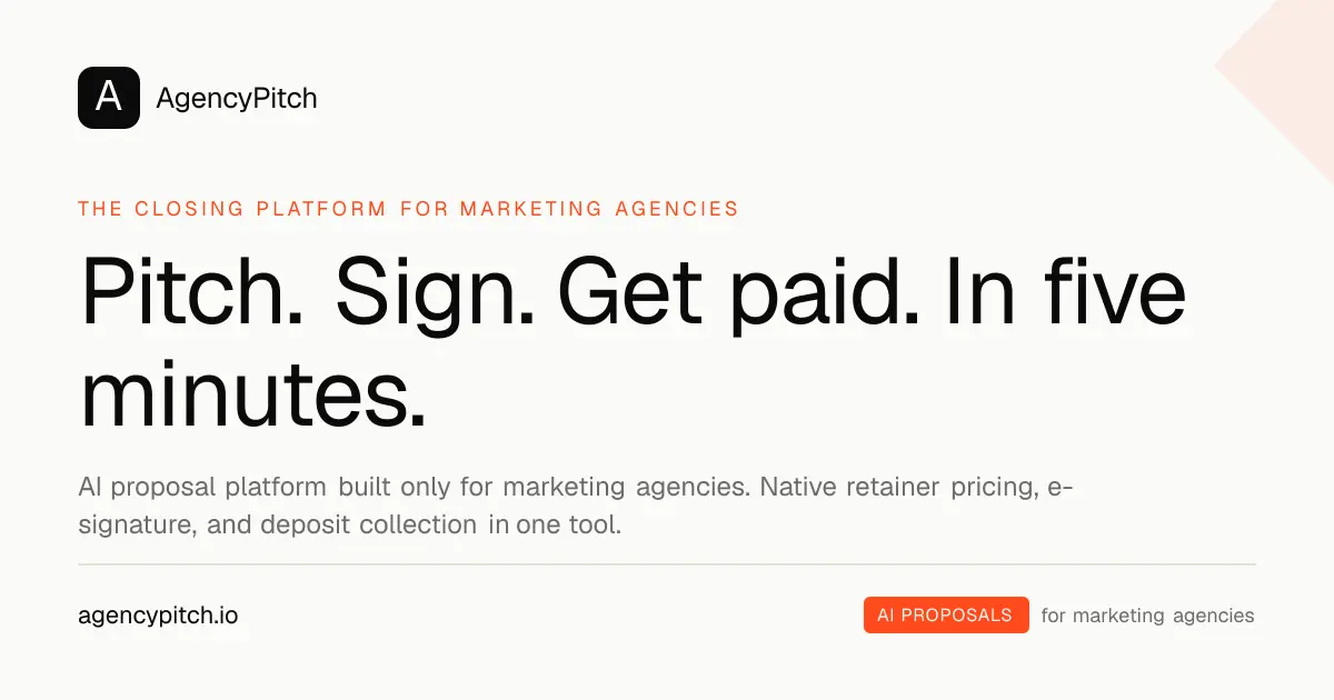 Screenshot 1 of AgencyPitch