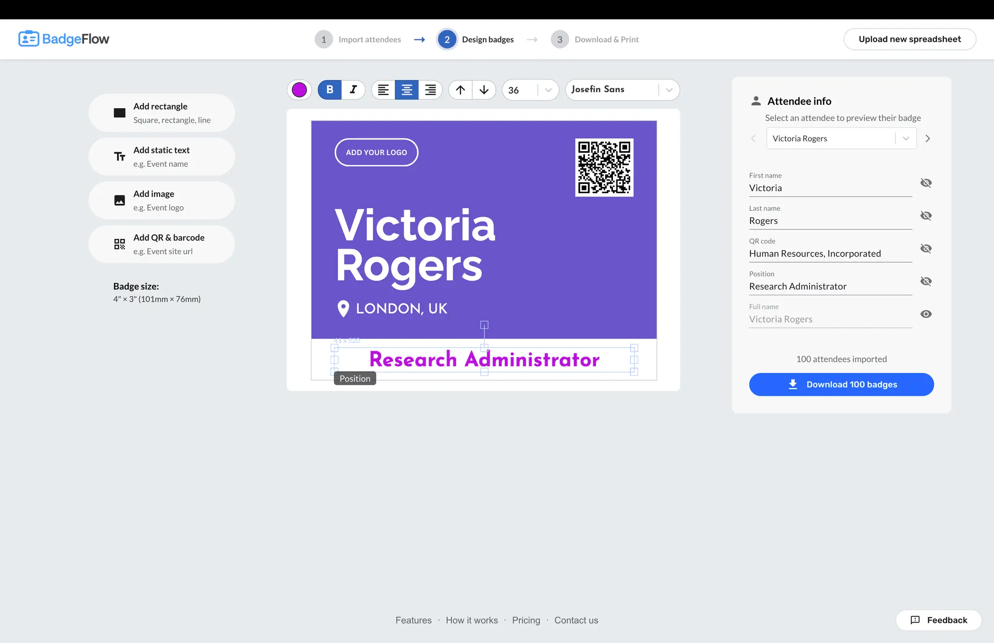 Screenshot 2 of BadgeFlow