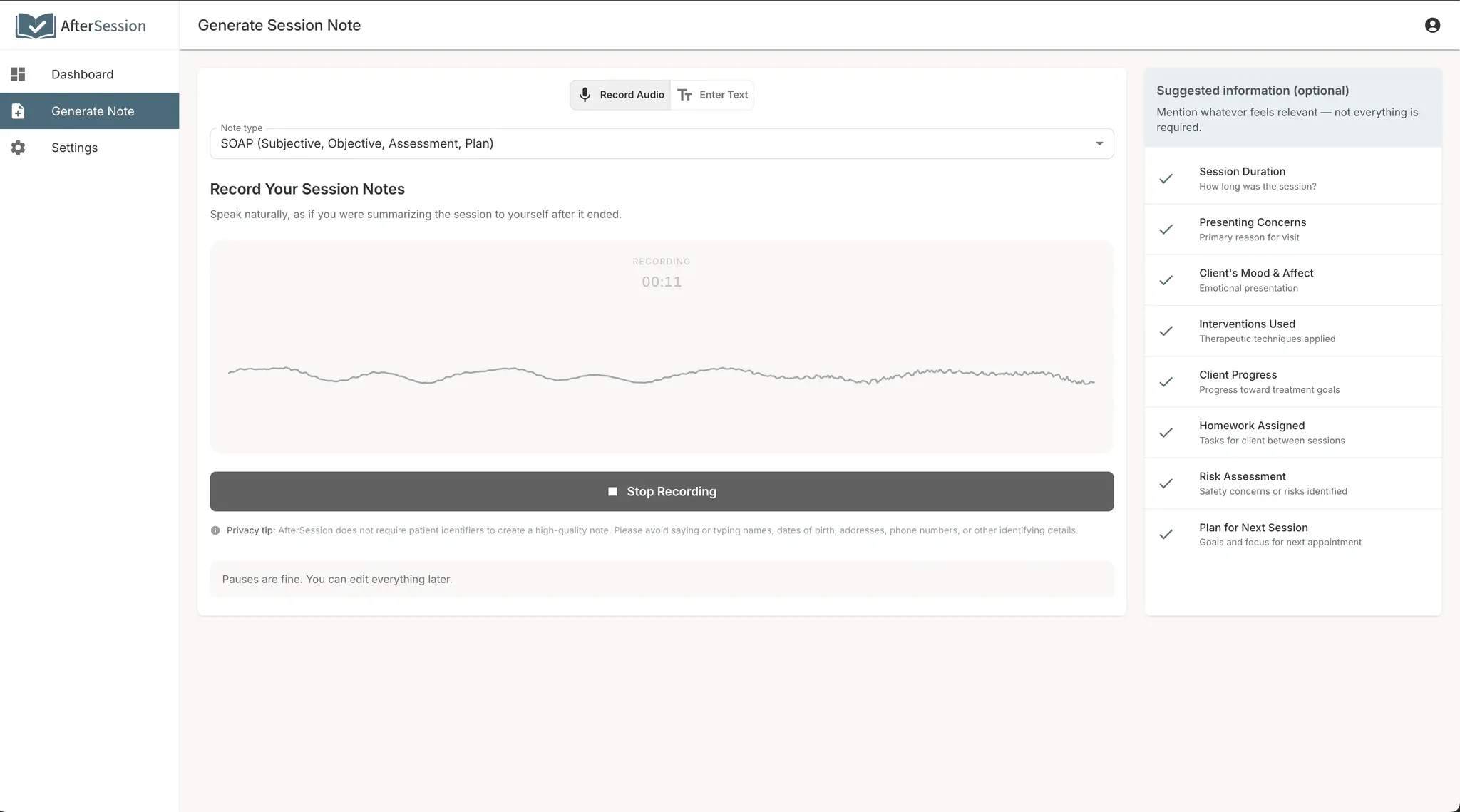 Screenshot 2 of AfterSession