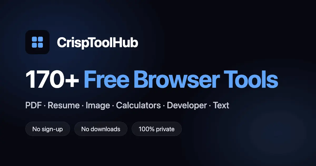 Screenshot 1 of CrispToolHub