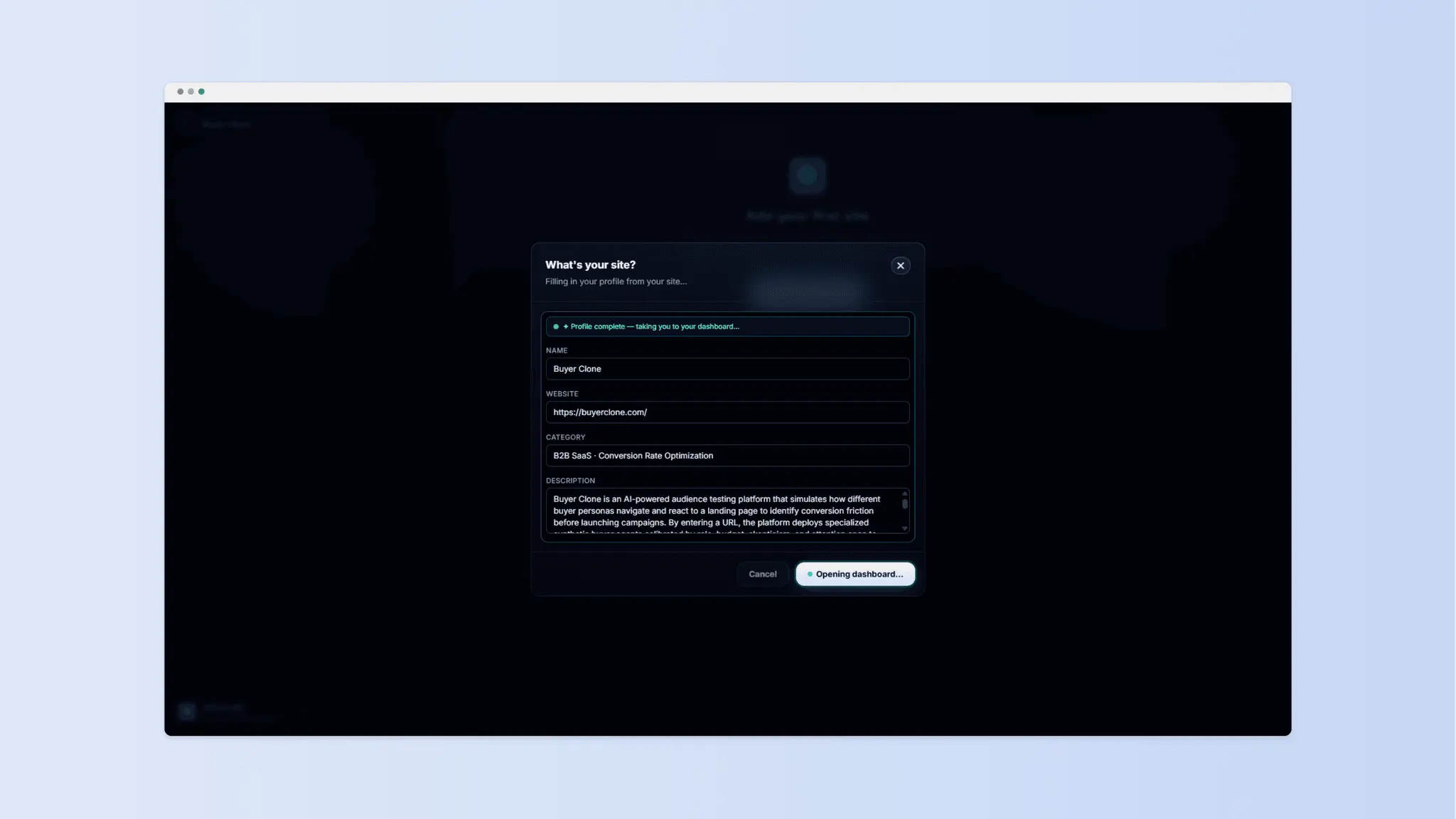 Screenshot 1 of Buyer Clone