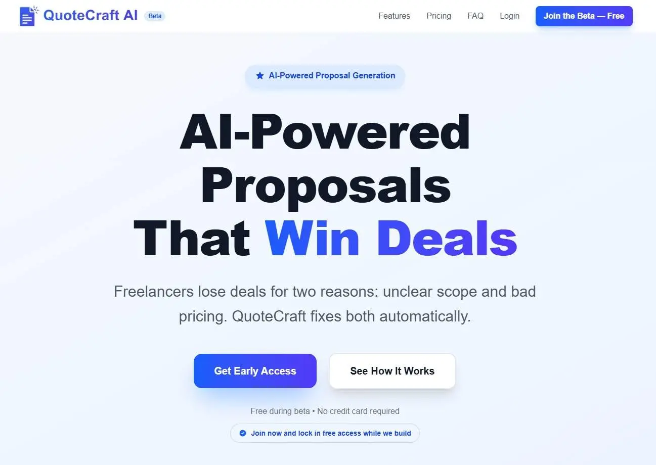 Screenshot 2 of QuoteCraft AI