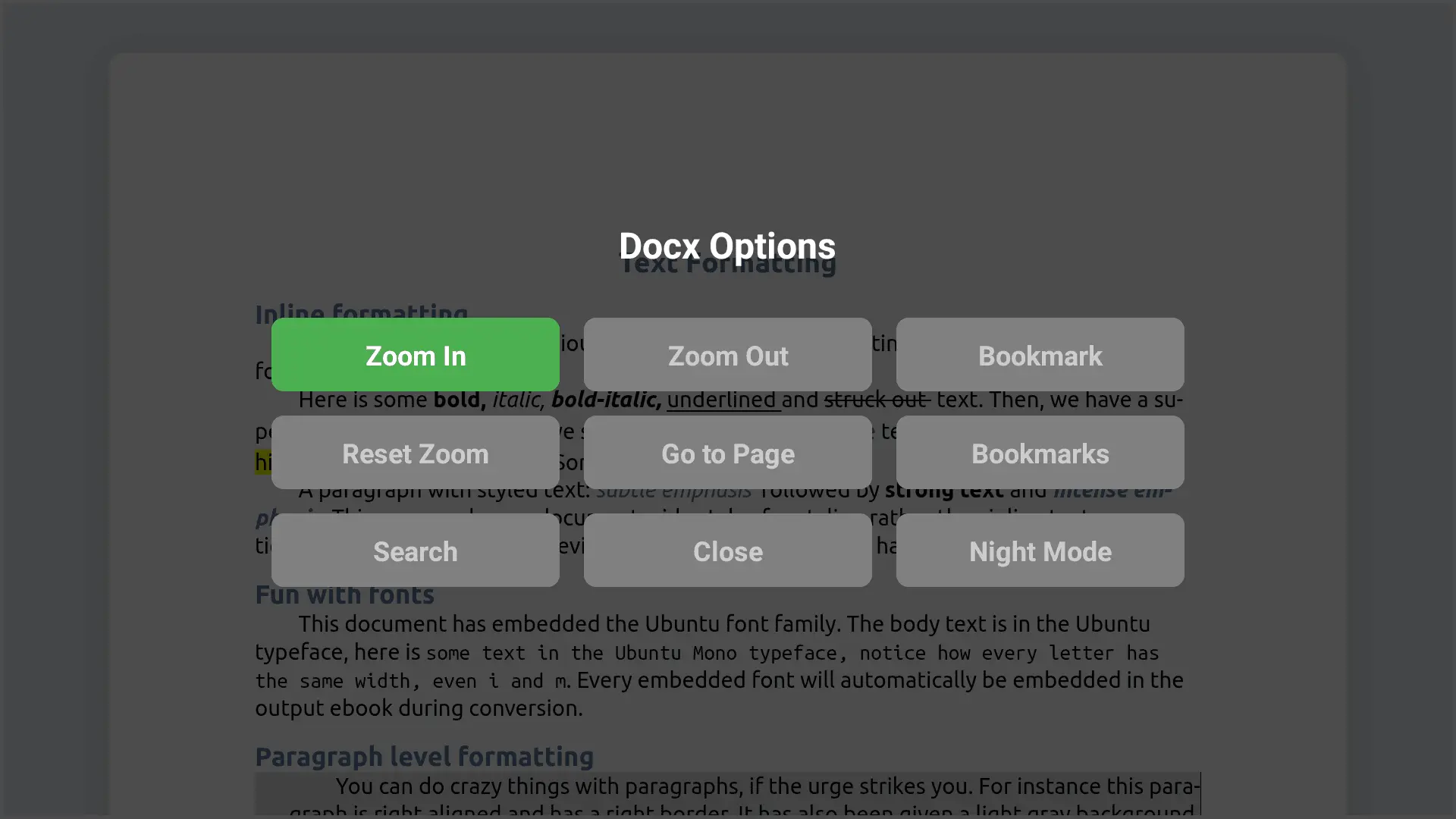Screenshot 3 of TV DocX Viewer