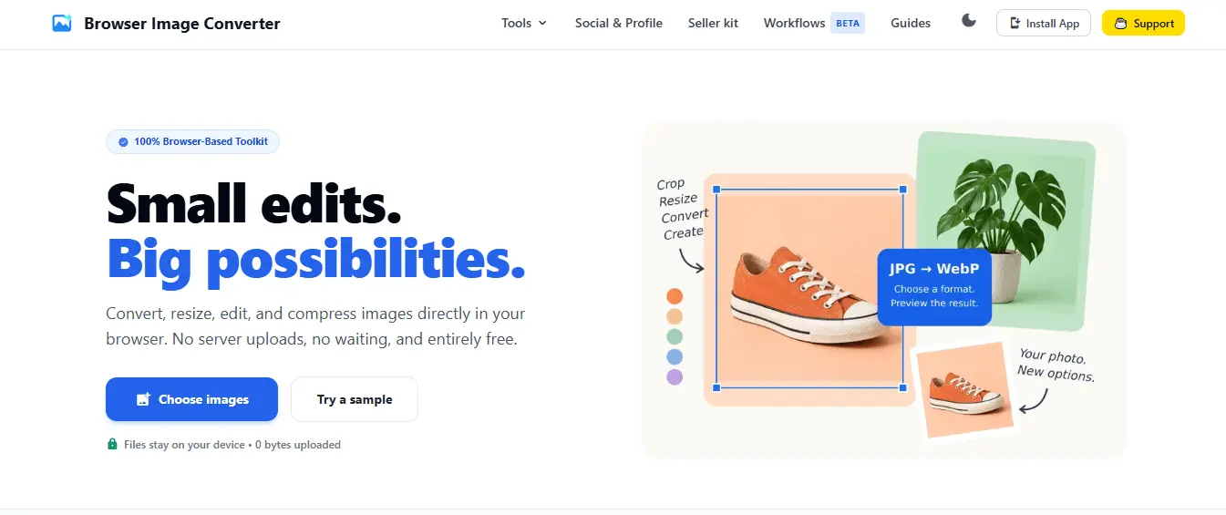 Screenshot 2 of Browser Image Tools