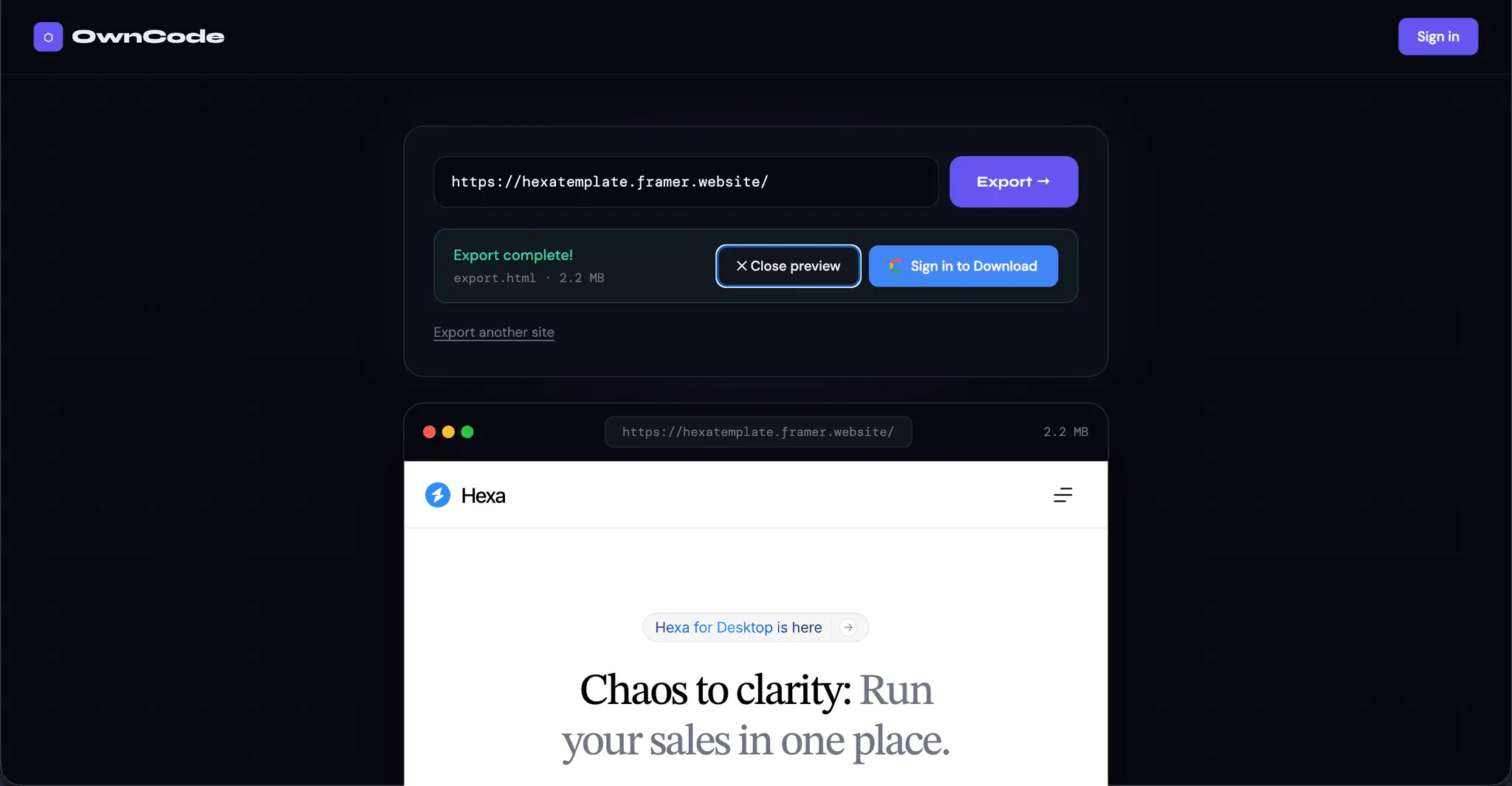 Screenshot 1 of OwnCode