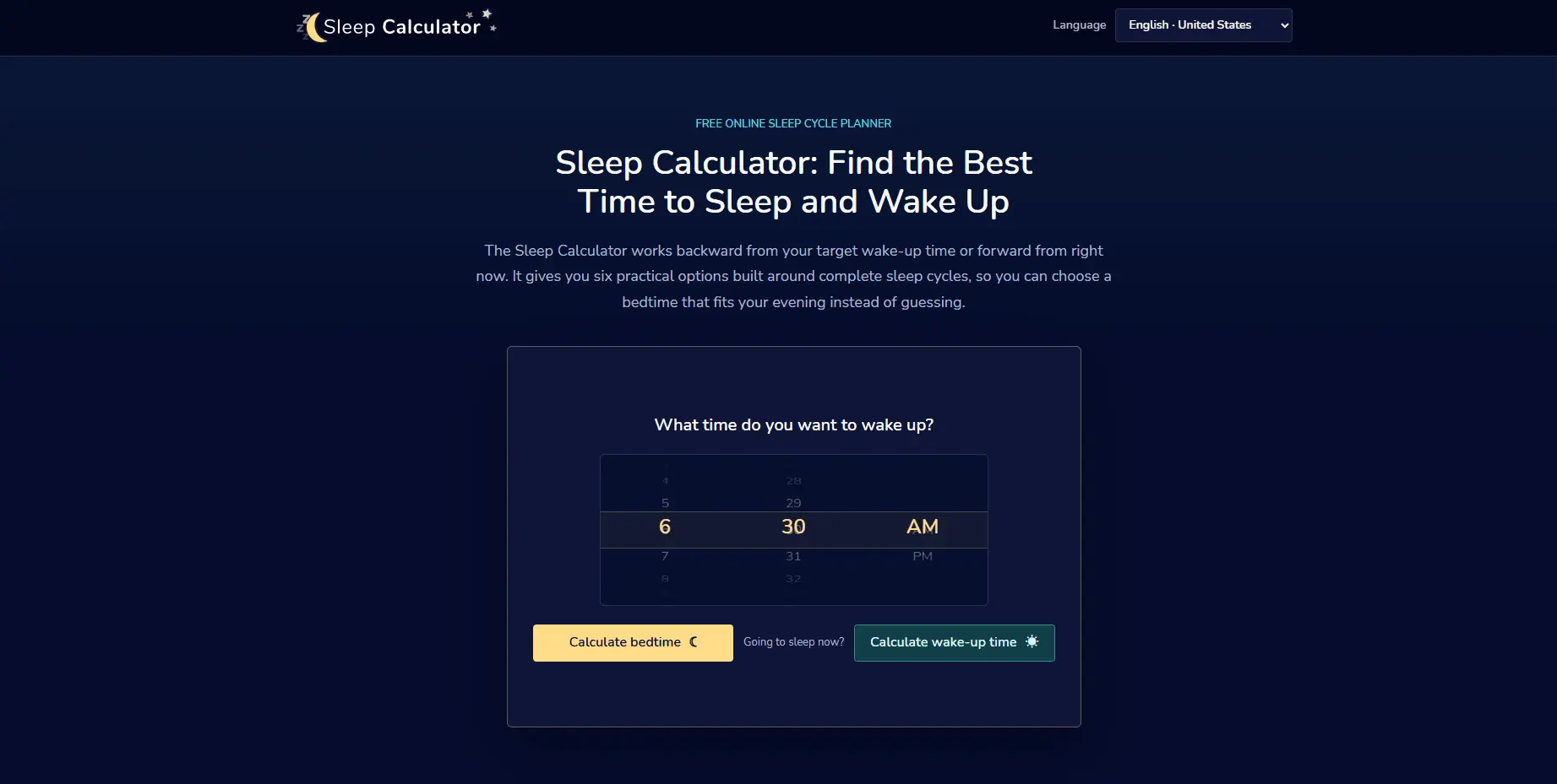 Screenshot 2 of Sleep Calculator