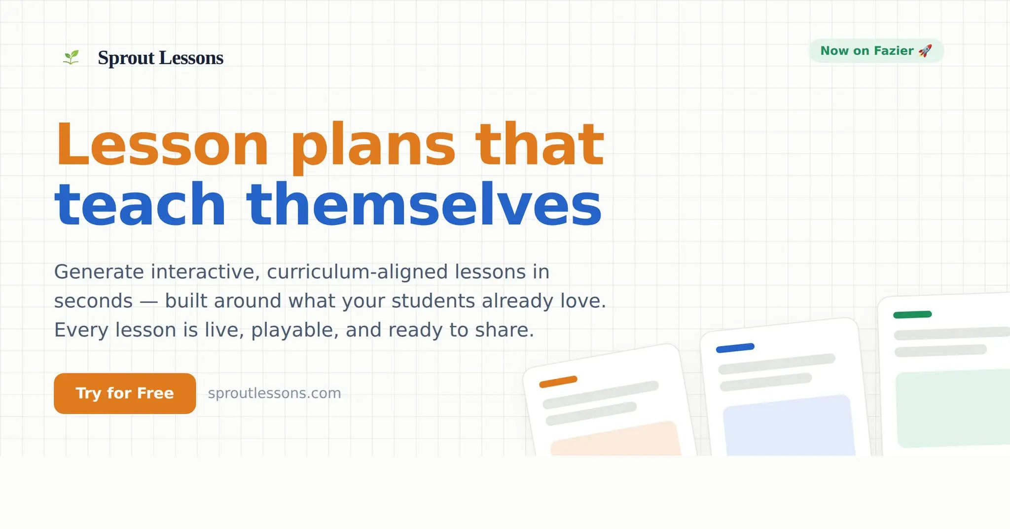 Screenshot 1 of Sprout Lessons