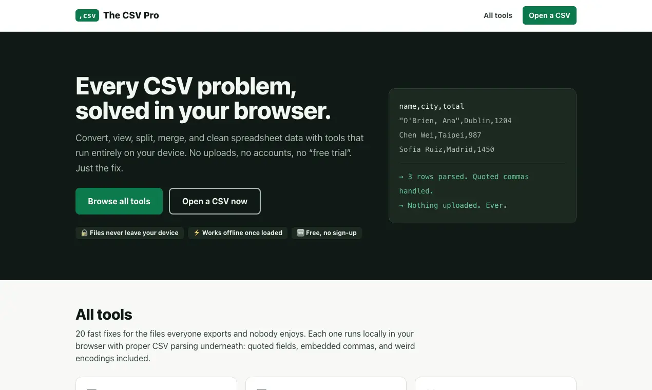 Screenshot 2 of The CSV Pro