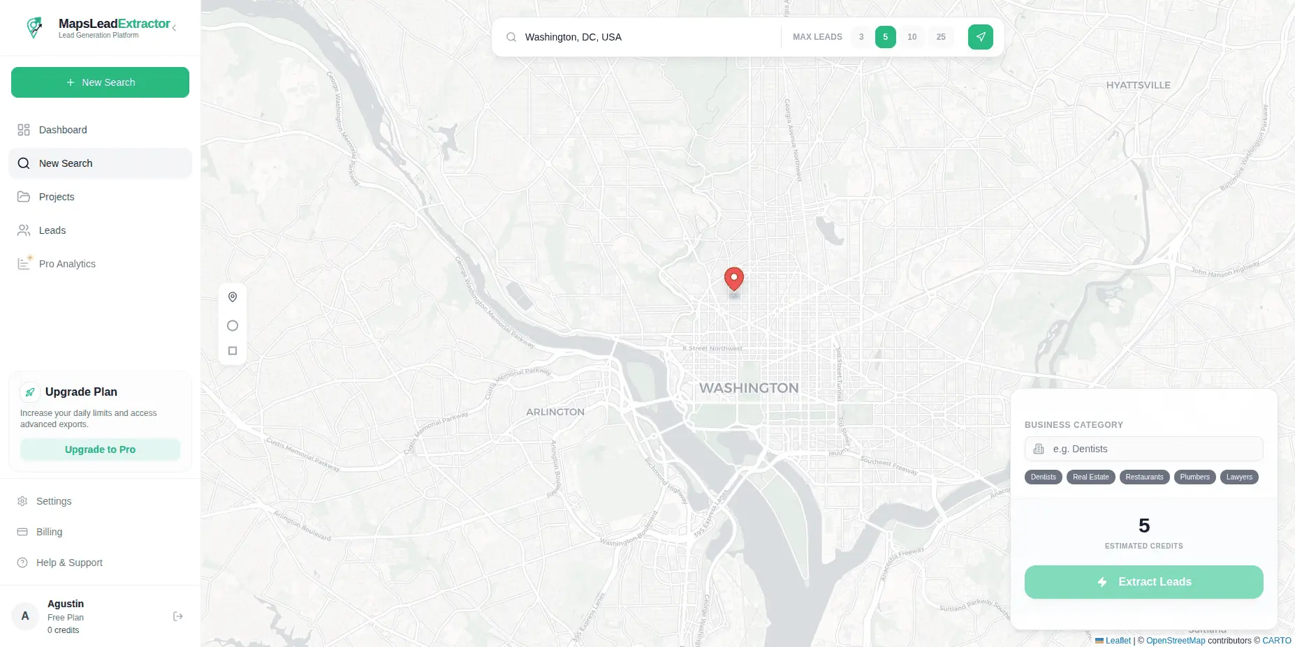 Screenshot 2 of MapsLead Extractor