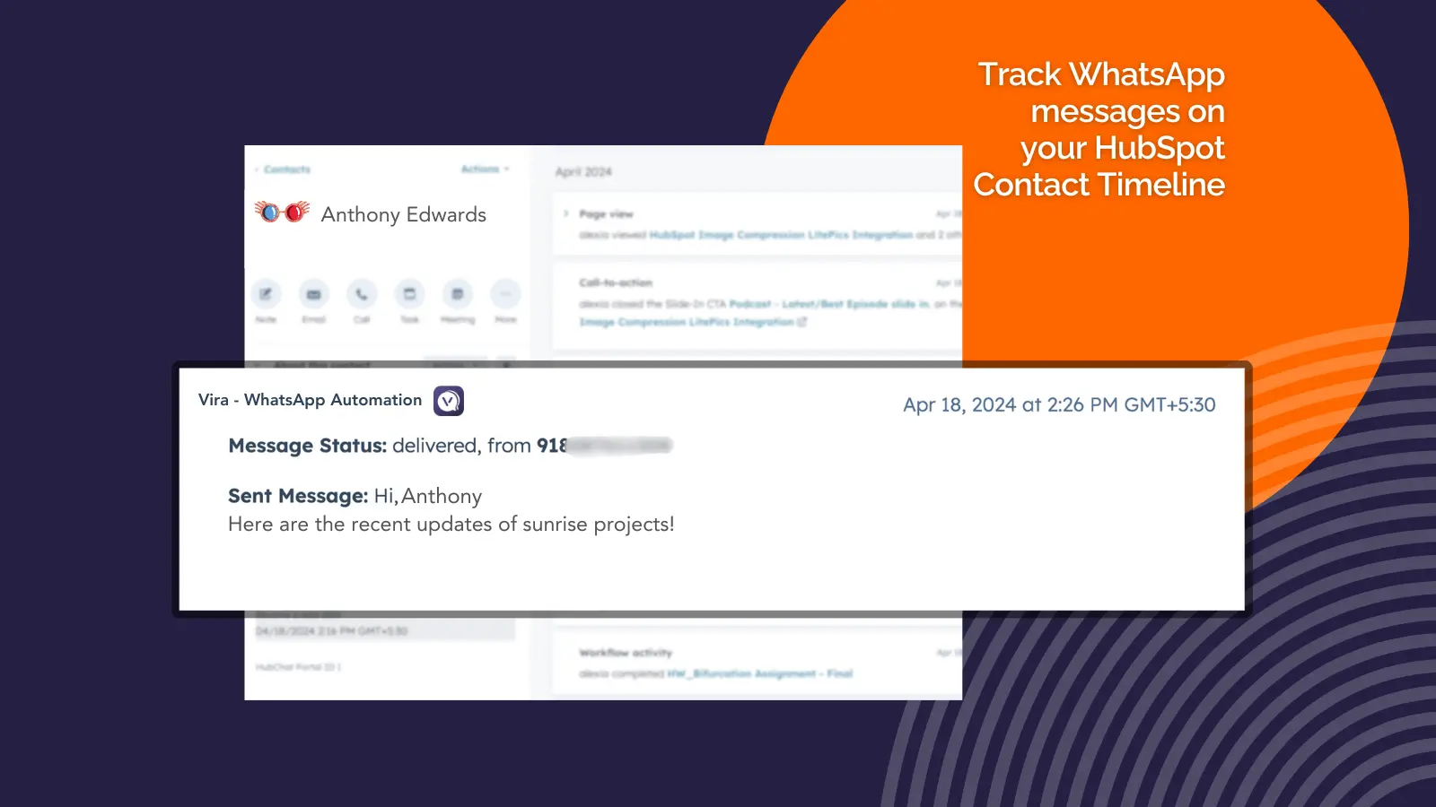 Screenshot 1 of Vira - WhatsApp Automation for HubSpot 