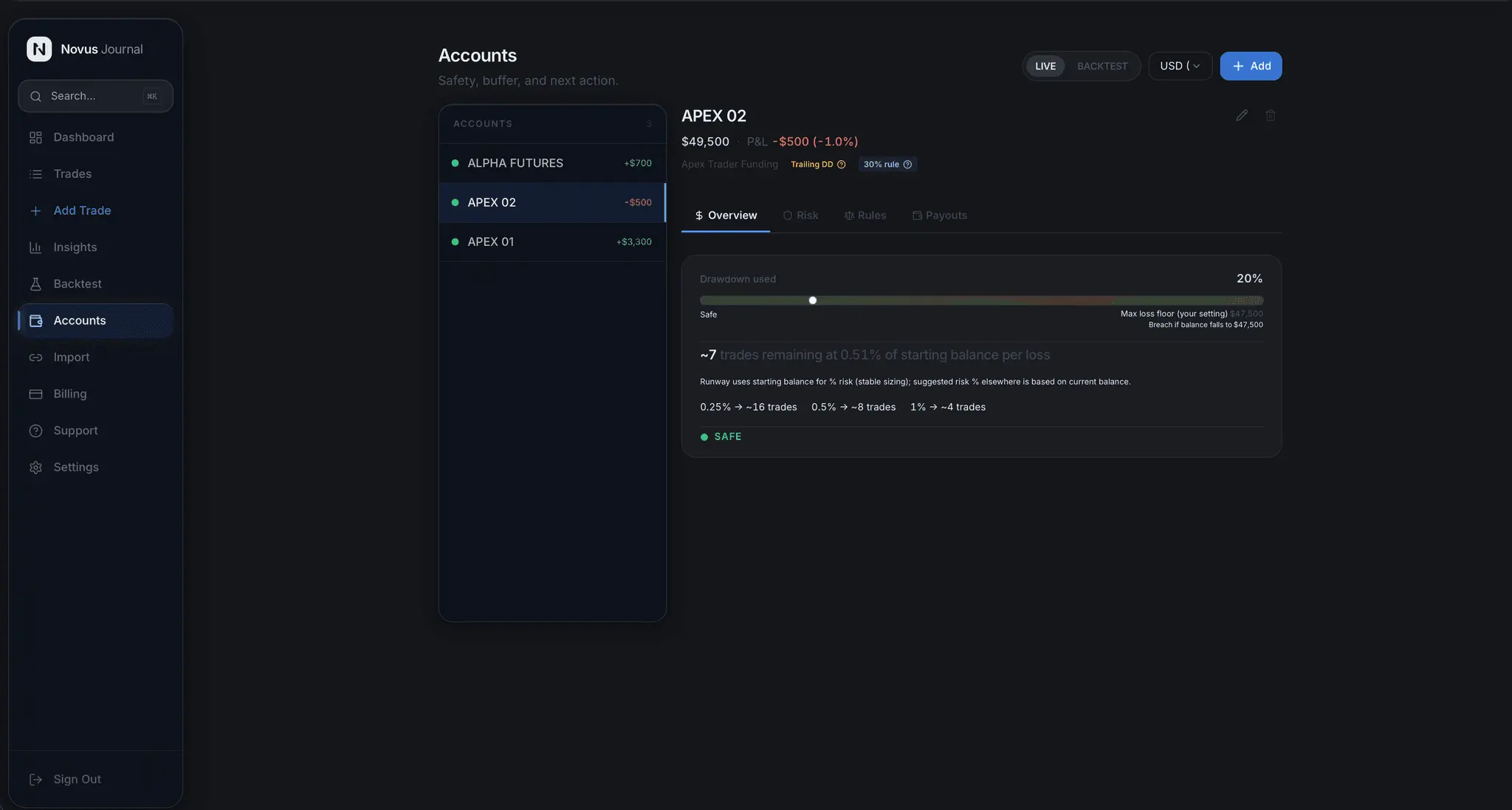 Screenshot 1 of Novus Journal