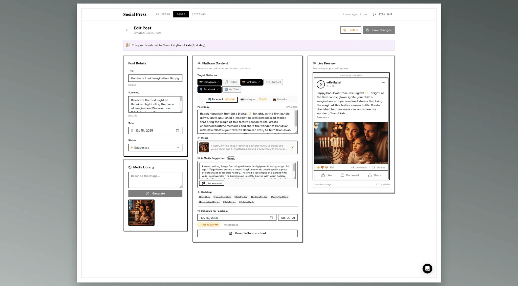 Screenshot 3 of Social Press - Your AI Editor in Chief