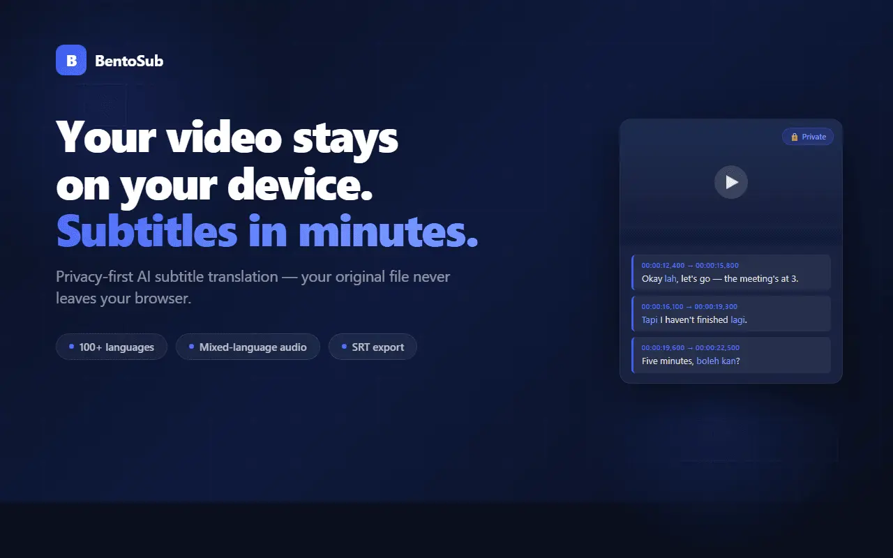 Screenshot 1 of BentoSub