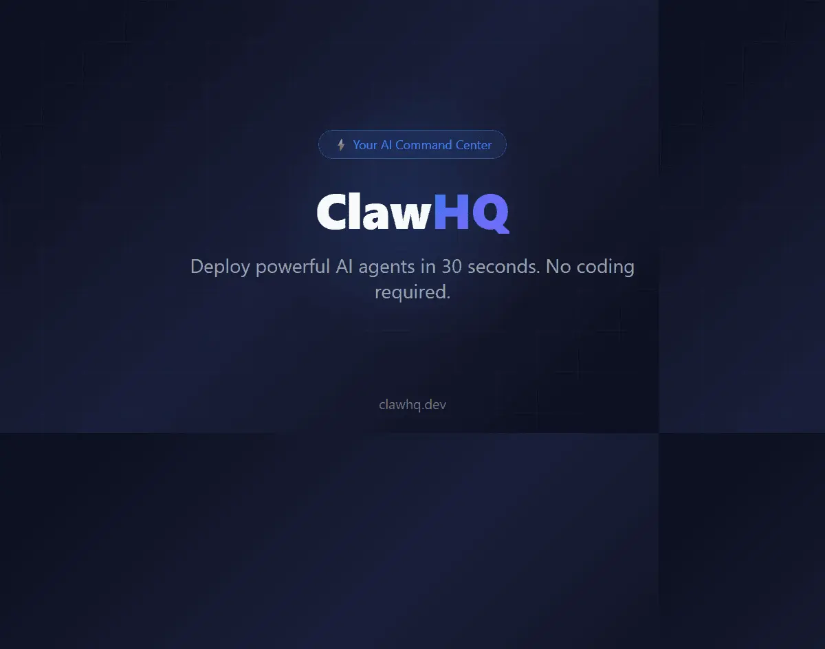 Screenshot 1 of ClawHQ