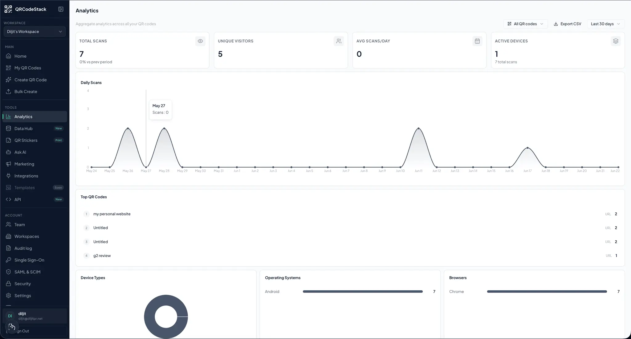 Screenshot 3 of QRCodeStack