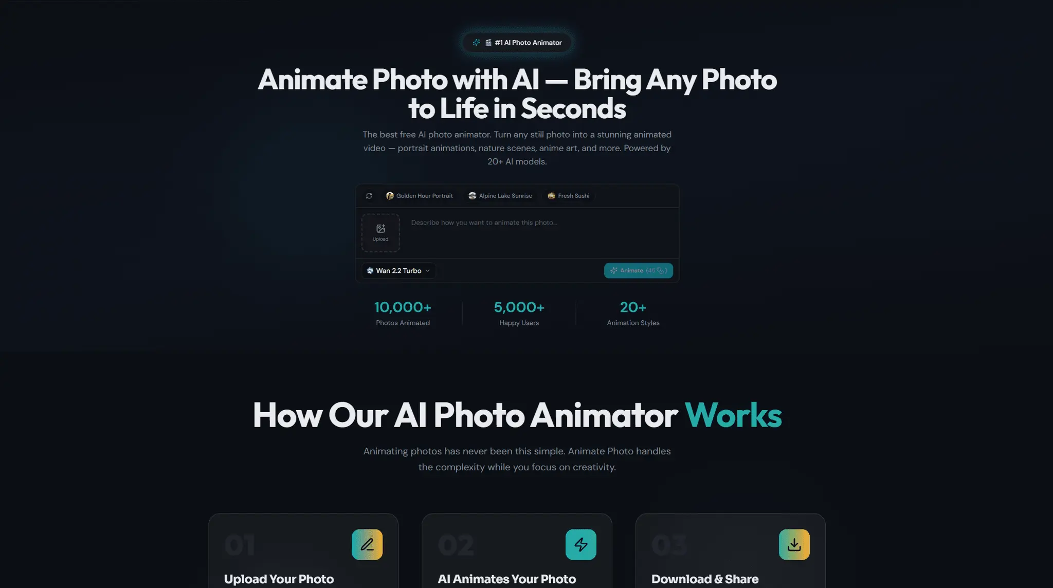 Screenshot 1 of Animate Photo