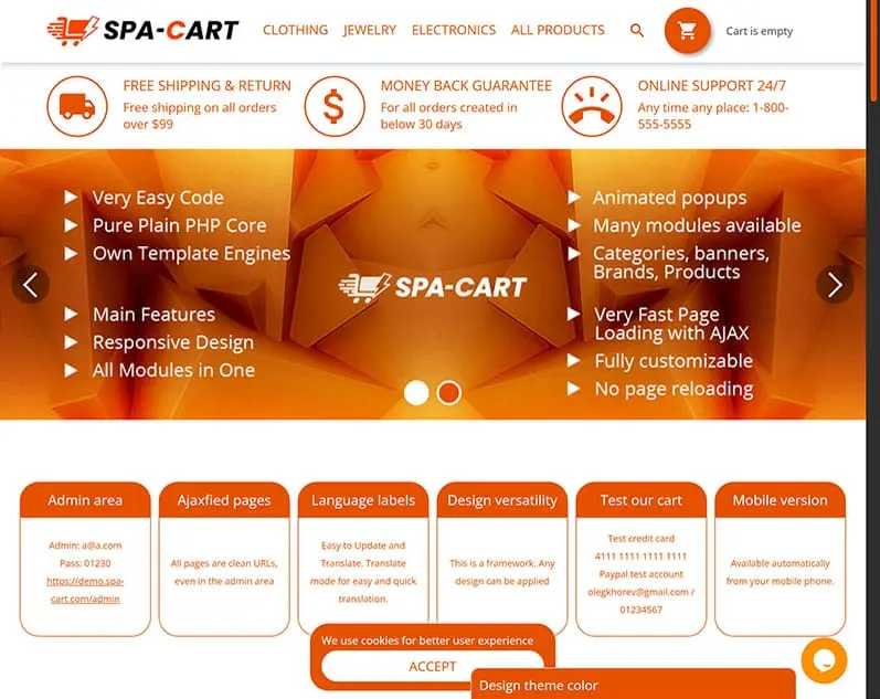 Screenshot 1 of SPA-Cart
