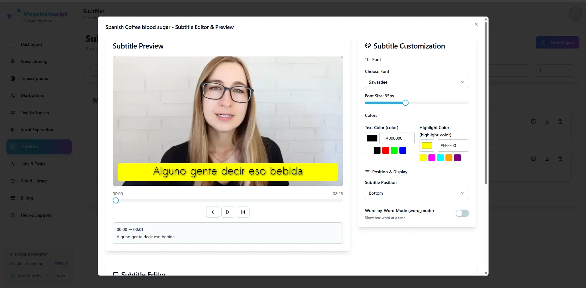 Screenshot 3 of MegaTranscript