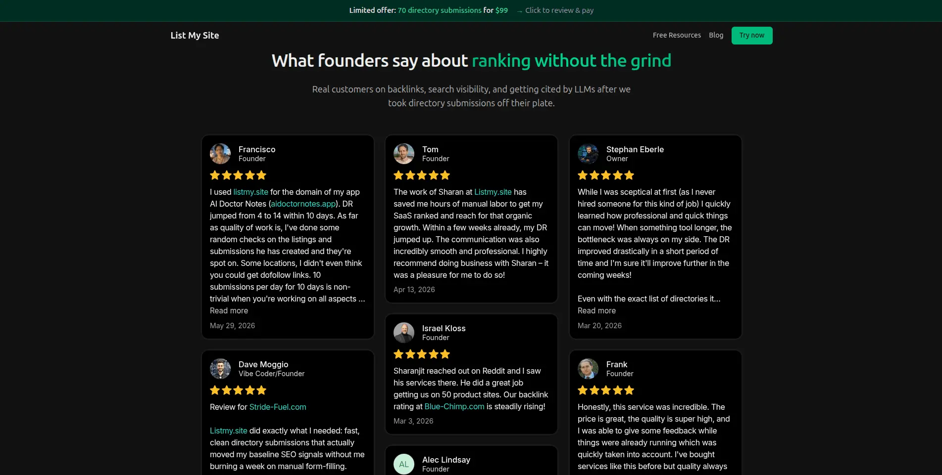 Screenshot 3 of List My Site