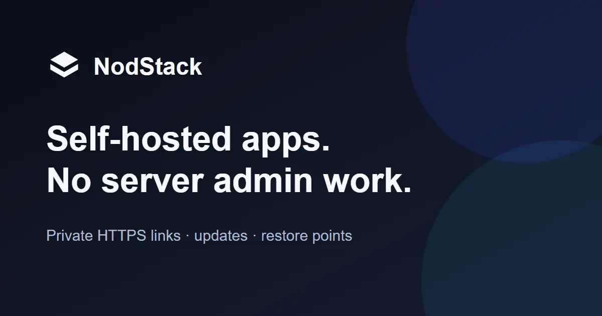 Screenshot 1 of NodStack