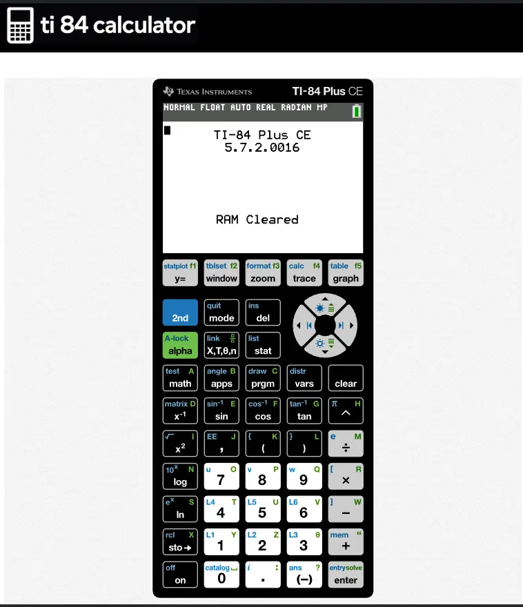 Screenshot 2 of Ti84-Calculator-Online