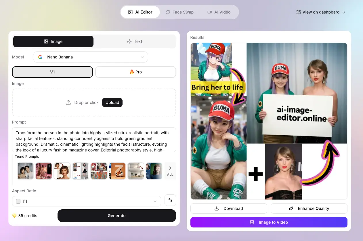 Screenshot 1 of AI Image Editor