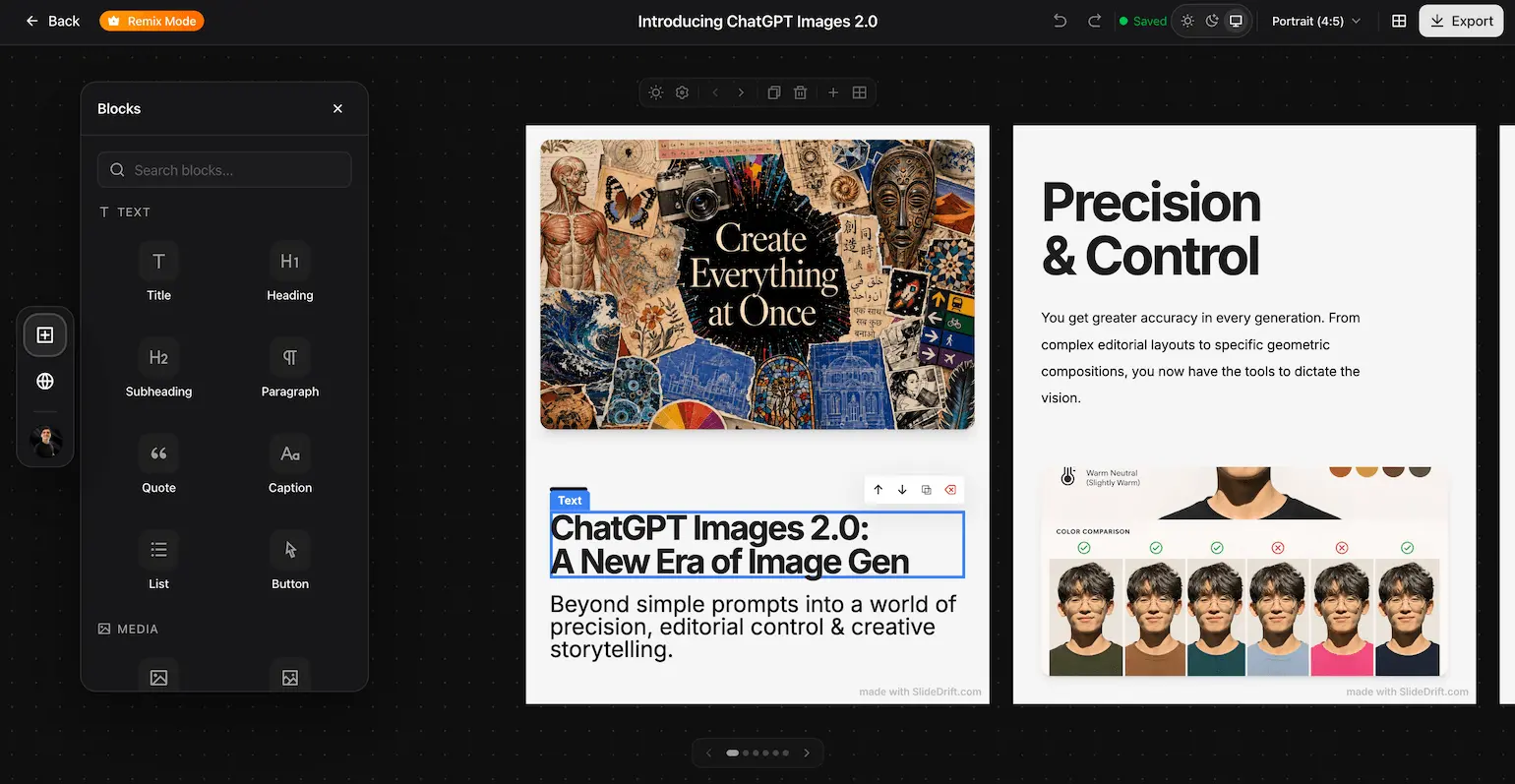 Screenshot 2 of SlideDrift