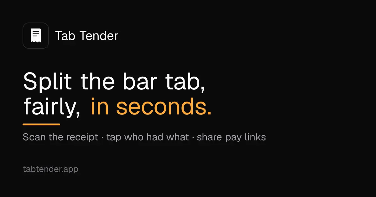 Screenshot 1 of Tab Tender