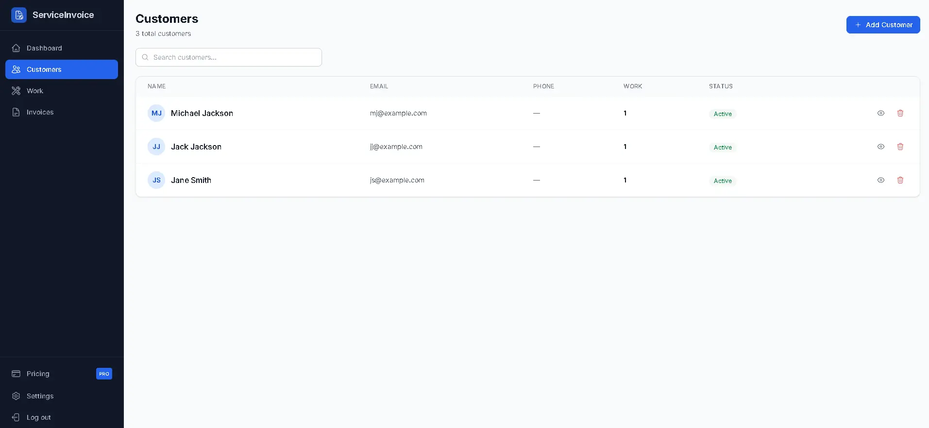 Screenshot 3 of ServiceInvoice