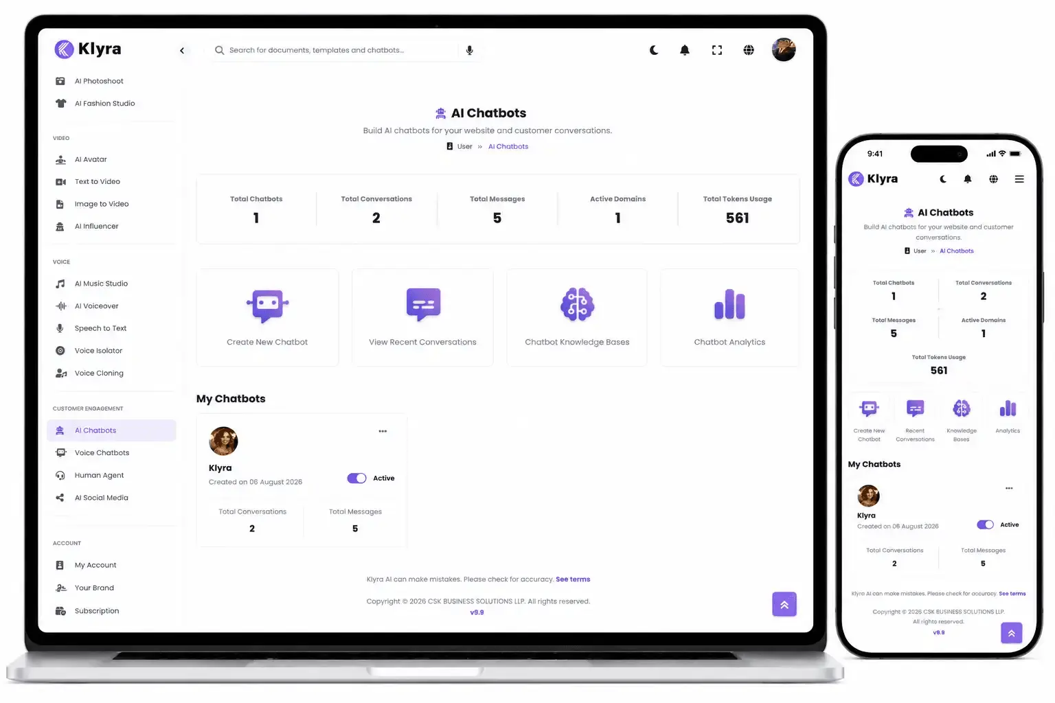 Screenshot 2 of Klyra AI