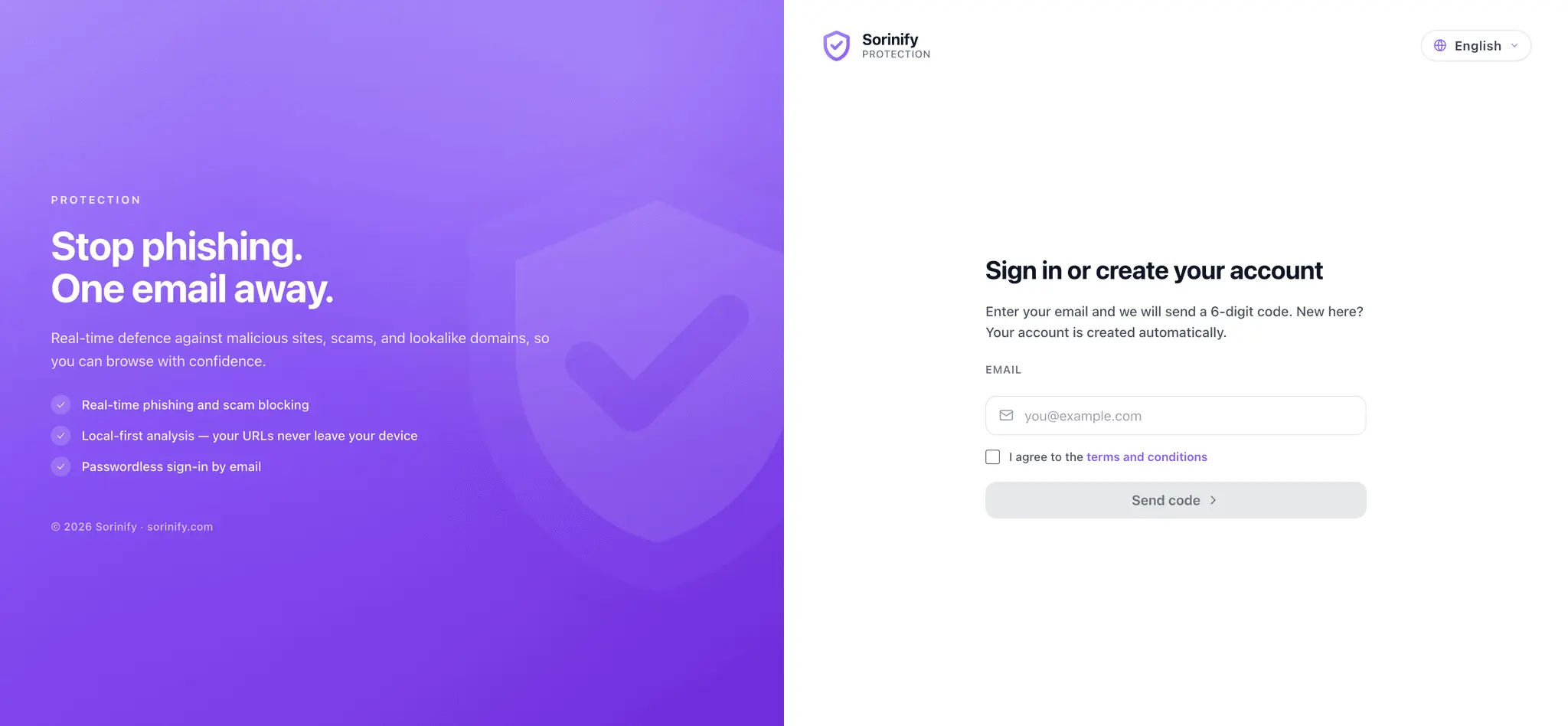 Screenshot 2 of Sorinify - Phishing Protection