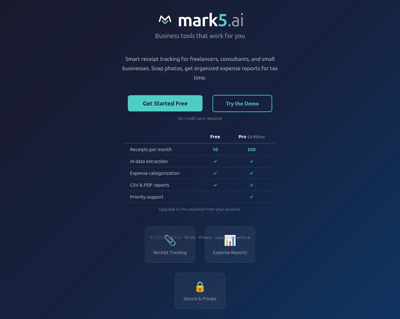 Screenshot 2 of mark5.ai