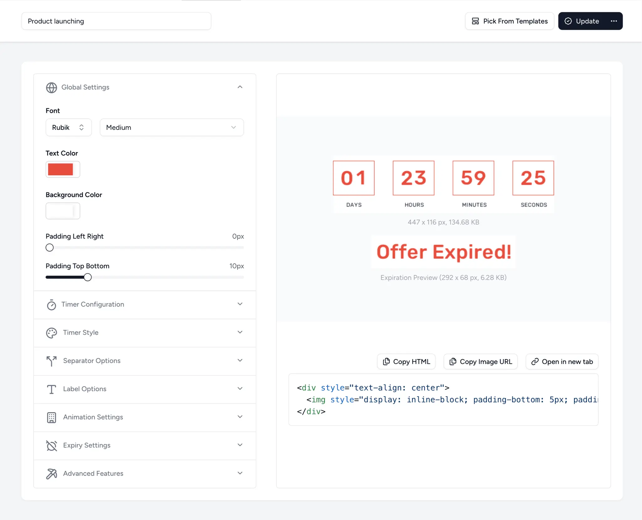 Screenshot 5 of Countdown Builder