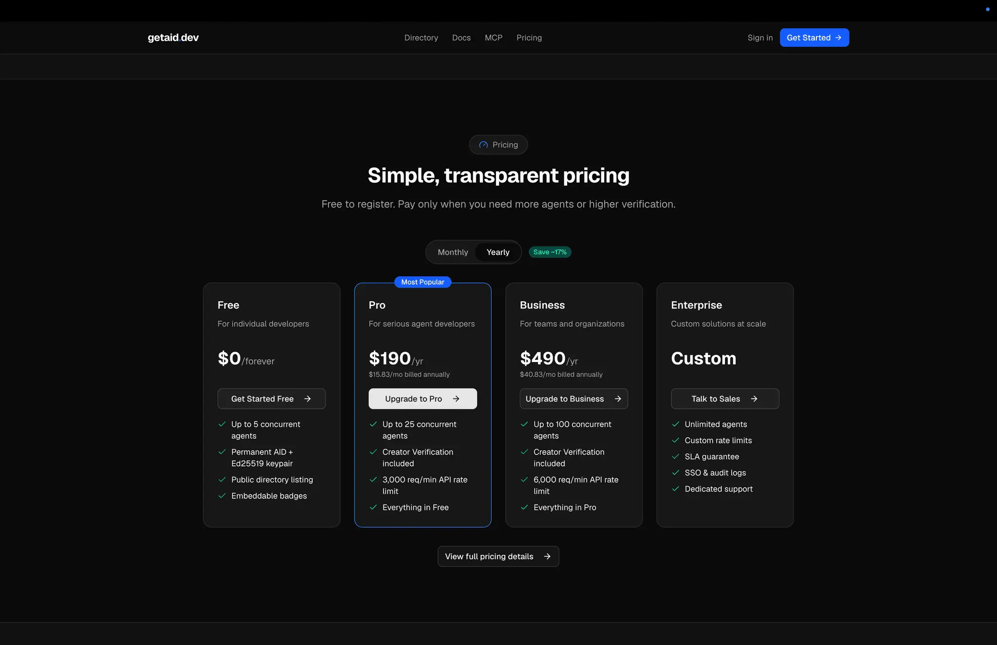 Screenshot 2 of getaid.dev