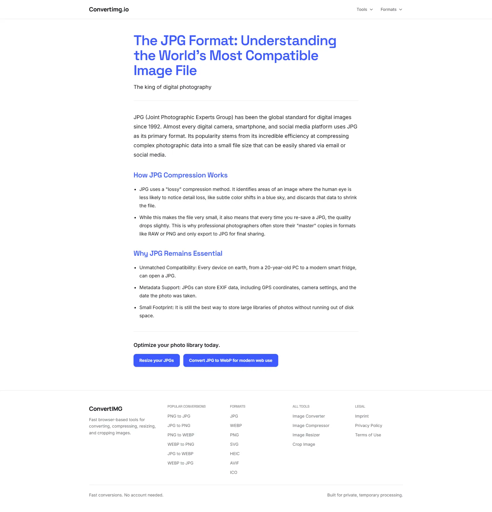 Screenshot 1 of Convertimg.io