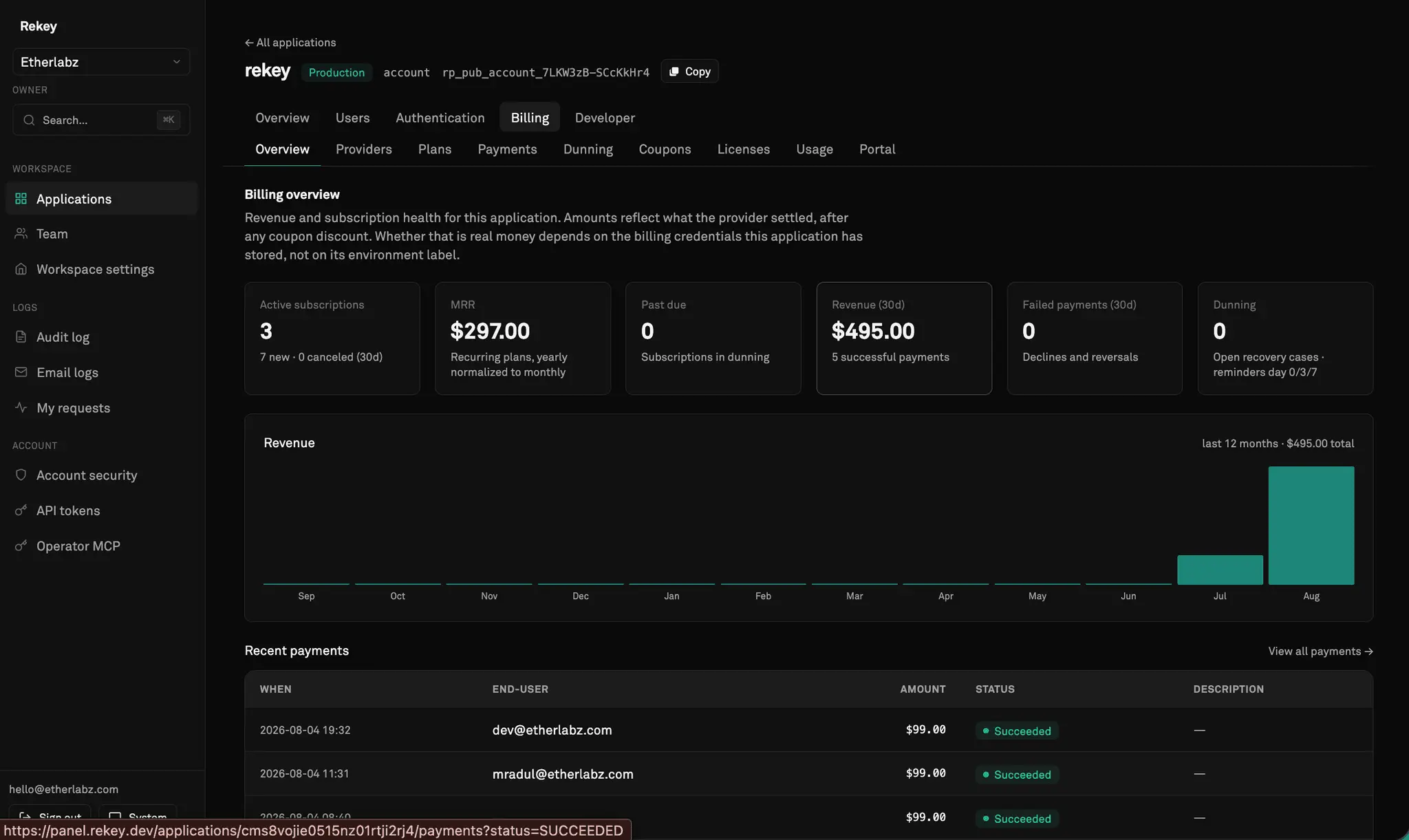 Screenshot 6 of Rekey.dev